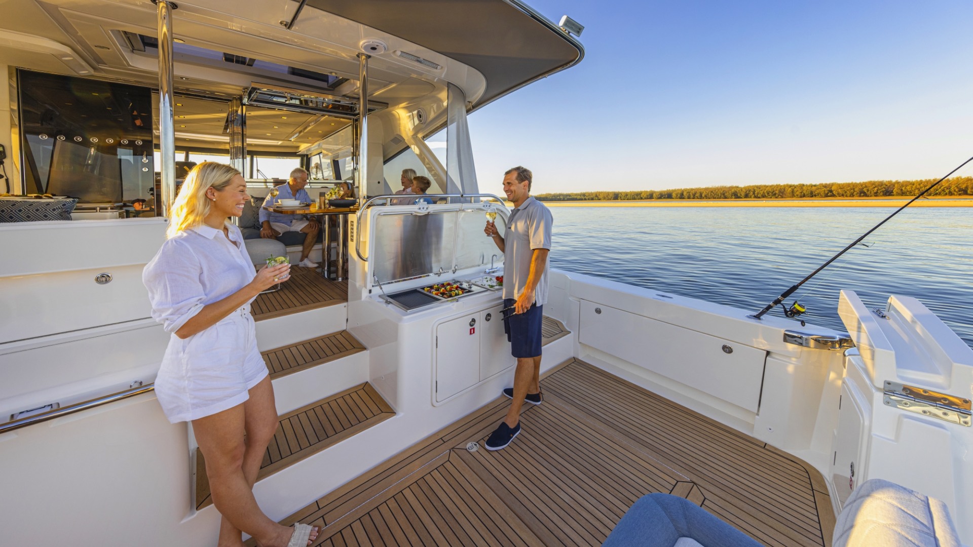 Riviera 645 SUV Series II water sports cockpit