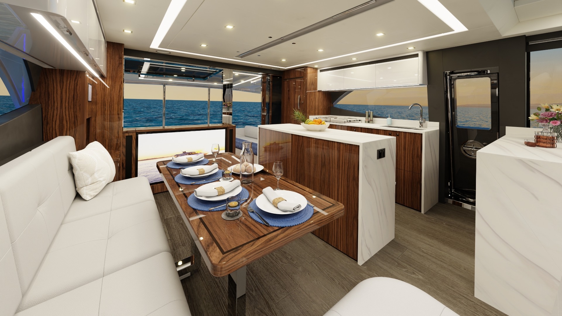 Riviera 645 SUV Series II saloon and dining